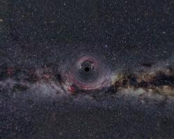 Schwarzes Loch, Entfernung 3000 km