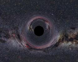 Schwarzes Loch, Entfernung 600 km